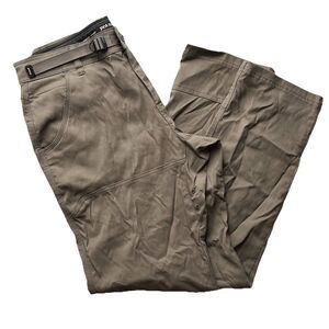 Prana Stretch Zion II Standard Straight Pants Hiking Outdoor Belted Mens 30x30